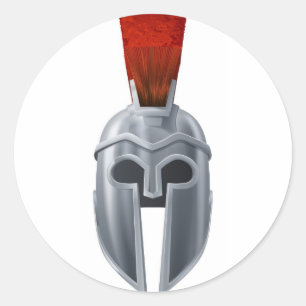 Adesivo Ilustração espartano do capacete