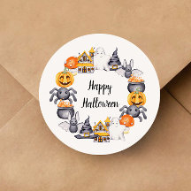 Ilustração Fofa de Feliz Halloween