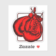 Ilustração legal de luvas Red Boxing