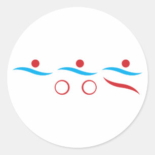 Adesivo Ilustração legal do logotipo Triathlon