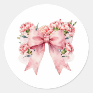 Adesivo Ilustração Romântica de Laço Floral