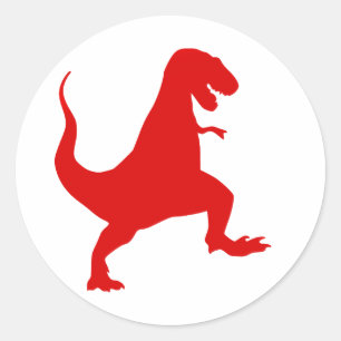 Adesivo Ilustração silhueta de um tiranossauro rex