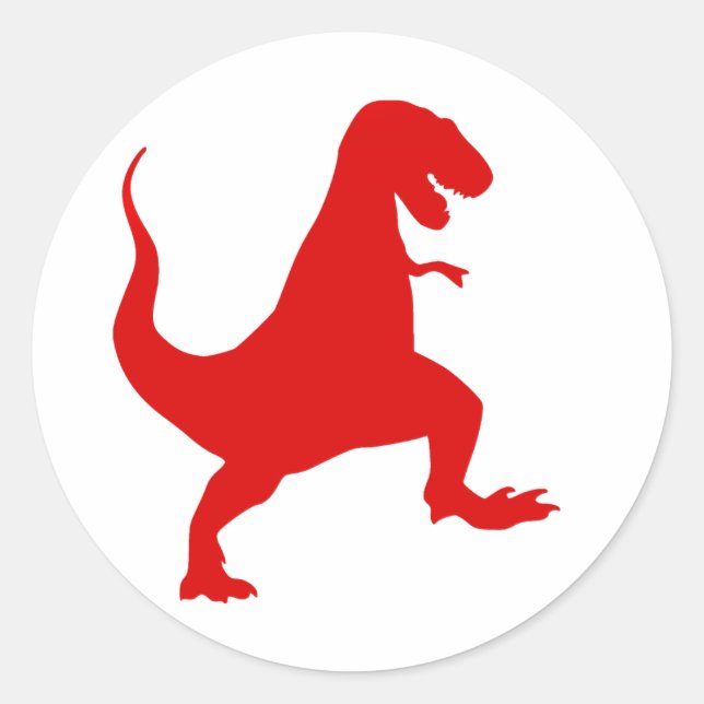 Adesivo Ilustração silhueta de um tiranossauro rex (Frente)
