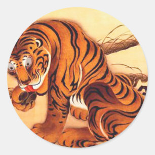 Adesivo Ilustração Tiger de Ito Jakuchu