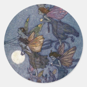Adesivo Ilustração Vintage Edmund Dulac Fairies