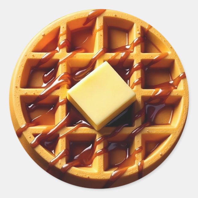 Adesivo Ilustração Waffle (Frente)