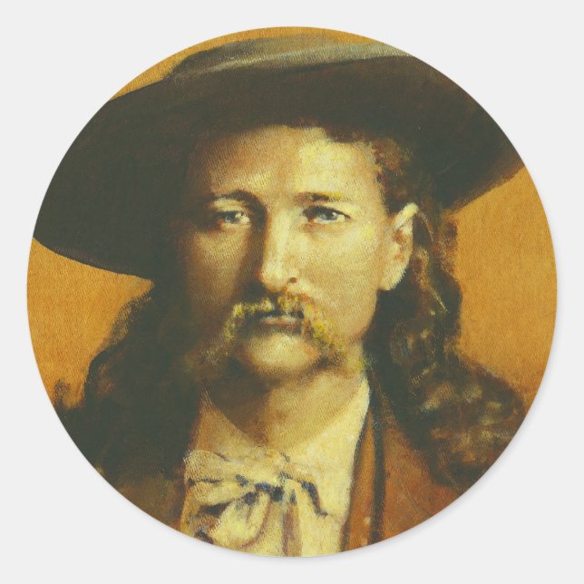 Adesivo Ilustração Wild Bill Hickok (Frente)
