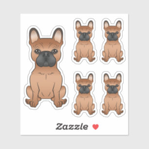 Adesivo Ilustrações de Cão-de-Cartoon Cachorro Vermelho