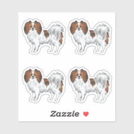 Adesivo Ilustrações de desenho animado de cachorro Phalène