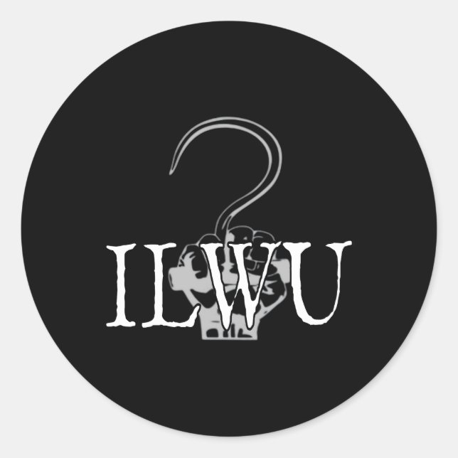 Adesivo Ilwu Longshore Gancho (Frente)