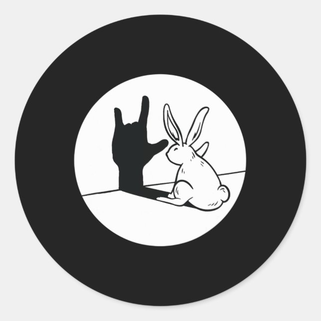 Adesivo Ily Rabbit Gestualização em Língua de Sinais Ameri (Frente)
