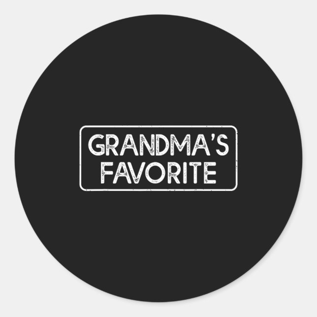 Adesivo I'm Grandma's Favorite Funny Grandson Granddaughte (Frente)