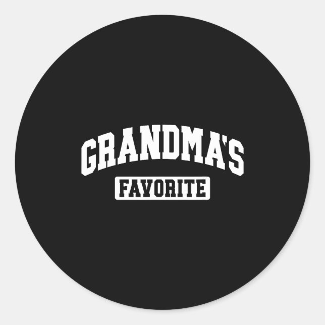 Adesivo I'm Grandma's Favorite Granhild Grandson Granddaug (Frente)