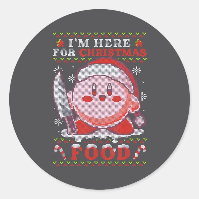 Adesivo I'm Here For Christmas Food  (Frente)
