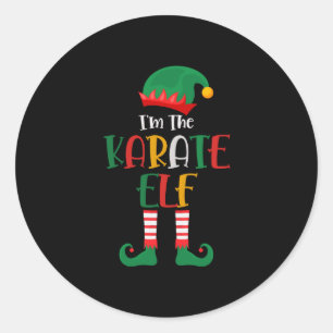 Adesivo Im O Karate Elf Correspondendo Ao Natal