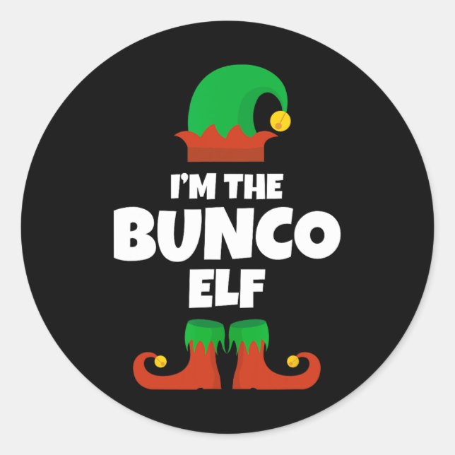 Adesivo I'm The Bunco Elf Family Pajama Christmas Funny Bu (Frente)