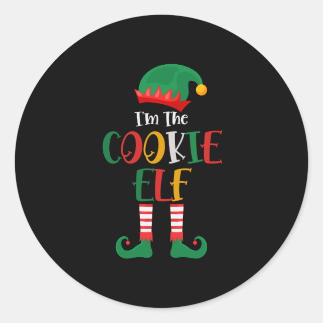 Adesivo Im The Cookie Elf Matching Christmas (Frente)