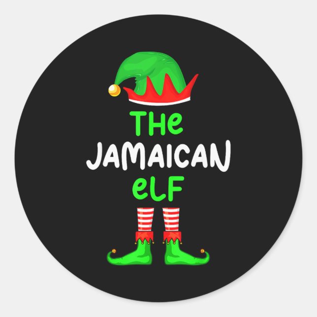 Adesivo I'm The Jamaican Elf Jamaica Christmas Funny Pajam (Frente)