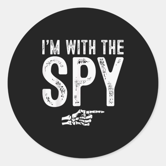 Adesivo I'm With The Spy Easy Costume Halloween Couples Ma (Frente)