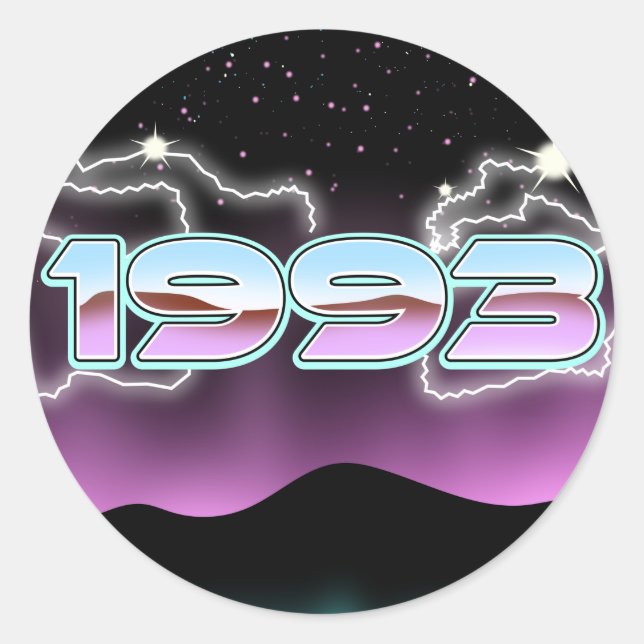 Adesivo Ímã eletrônico de 1993 (Frente)