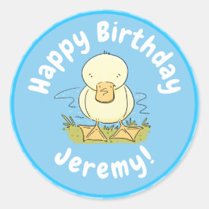 Adesivo Imagem de desenho animado de filhotes amarelos-bra