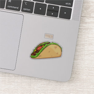Adesivo Imagem de desenho animado do Taco