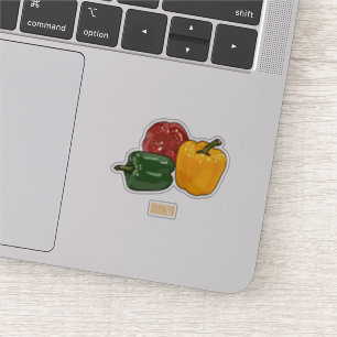Adesivo Imagem de desenho em Capsicum