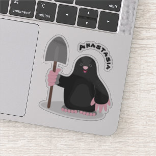 Adesivo Imagem de desenhos animados alegres e bonitos