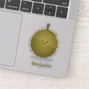 Adesivo Imagem de desenhos animados bonitos e felizes em D