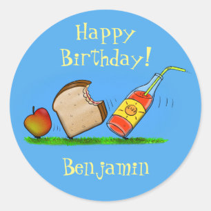 Adesivo Imagem de desenhos animados das formigas engraçad