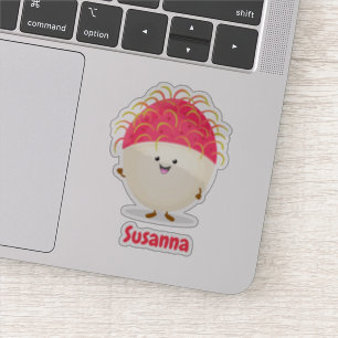Adesivo Imagem de desenhos animados rochosos e felizes, de