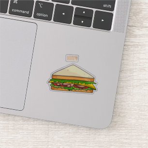 Adesivo Imagem de desenhos em Sandwich