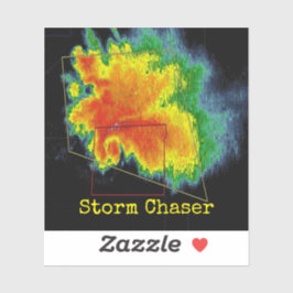 Adesivo Imagem de Radar de Eco do Hook do Storm Chaser