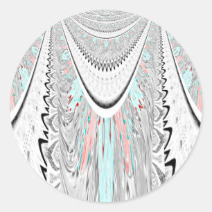 Adesivo Imagem de vetor de cores cianas suaves e atordoant