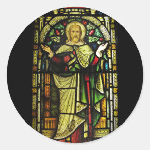 Adesivo Imagem de Vidro Estreitado por Jesus Arms