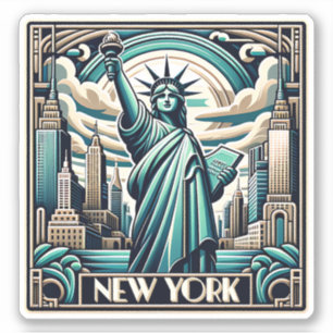 Adesivo Imagem do estilo Art Deco New York