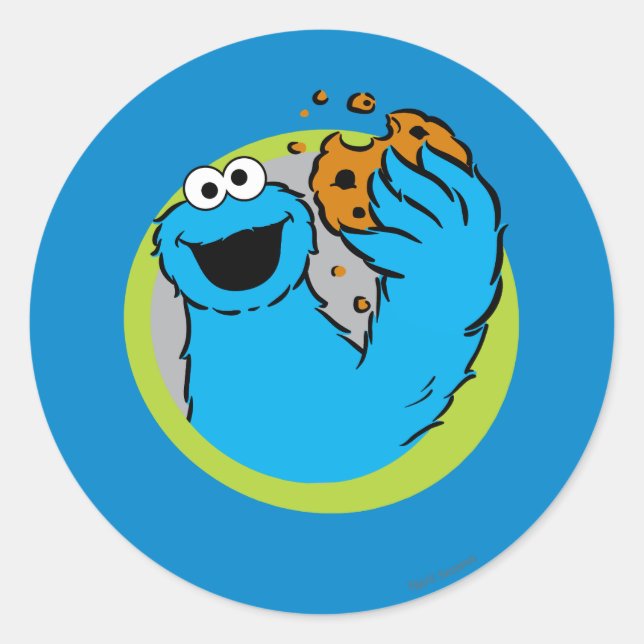 Adesivo Imagem do Monstro dos Cookies (Frente)