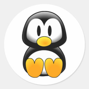 Adesivo Imagem do tux do pinguim