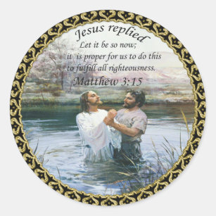 Adesivo Imagem dois do baptismo do Jesus Cristo
