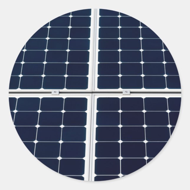 Adesivo Imagem engraçada do painel de energia solar (Frente)