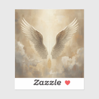 Adesivo imagens pintadas com asas abertas