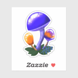 Adesivo Imaginário Dapperling Laranja & Azul Corte de Cogu