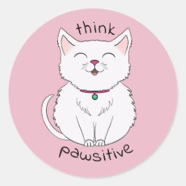 Adesivo Imagine a ilustração de gatos pawsitivos
