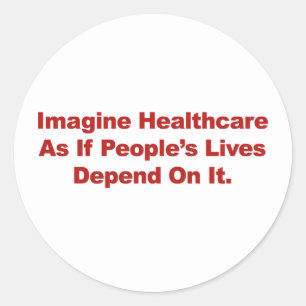 Adesivo Imagine as vidas do pessoa dos cuidados médicos