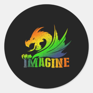 Adesivo IMAGINE Fantasy Dragon Style Excelente Para Presen