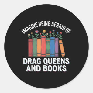Adesivo Imagine Ter Medo De Arrastos E Livros