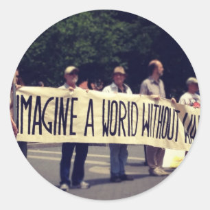 Adesivo Imagine um mundo sem palitos de guerra