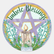 Imbolc Blessings Celtic Wicca Holiday Pentacle