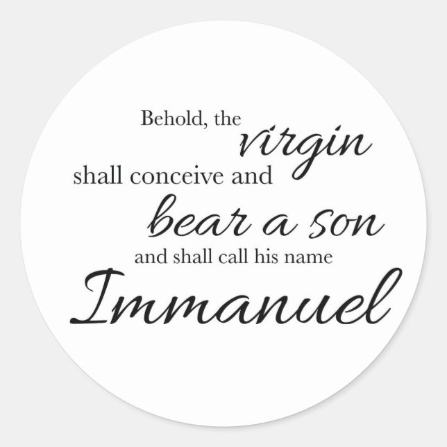 Adesivo Immanuel Sticker (Frente)