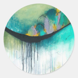 Adesivo Immerso - Arte de Abstrato Expressionismo Quadrado